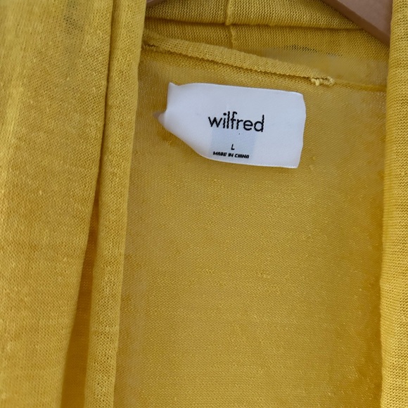 Aritzia Wilfred Linen Blend Open Cardigan - Picture 3 of 5